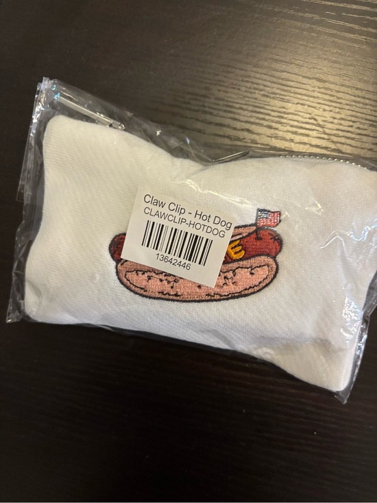 Parke White Hot Dog Print Hair Claw Clip - Women Accessories main image 4